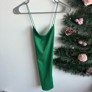 H&M Vibrant Green Knit dress
